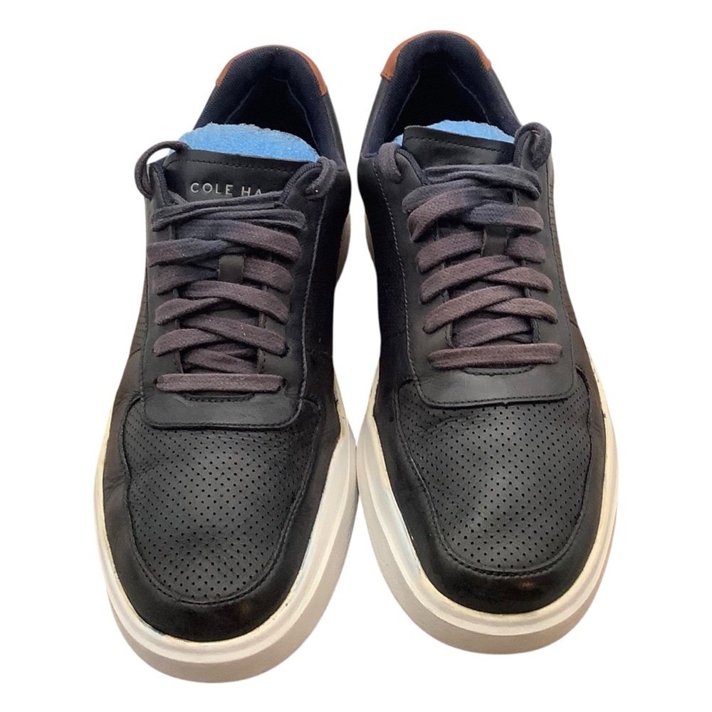 Cole Haan Men's Black Leather Sneakers size‎ 10.5